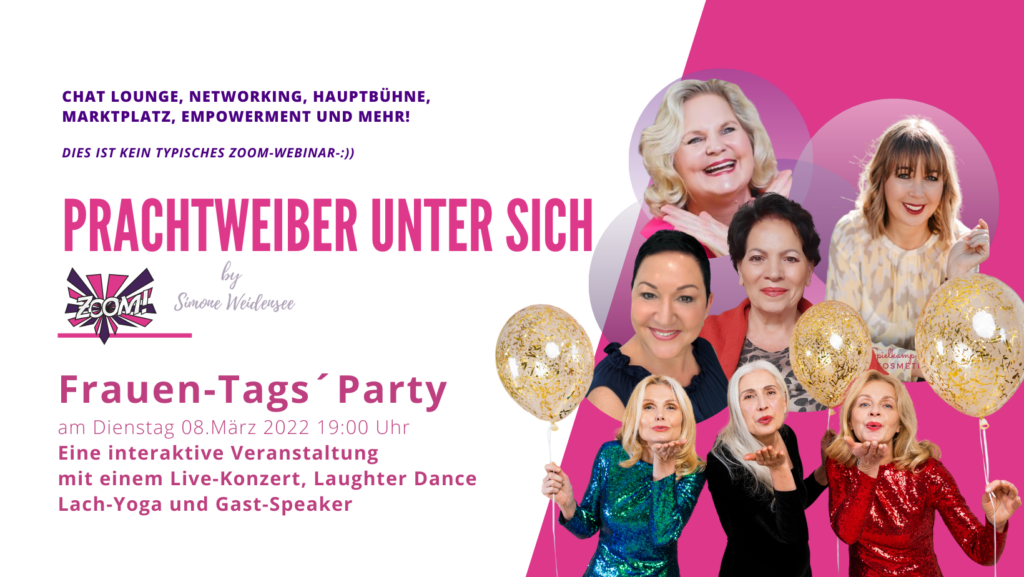 Best Ager Lounge, Frauentag 2022, Online Party